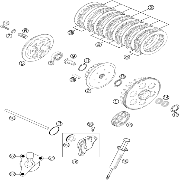 Lining disk 1,8 mm., 59032011000 , Husqvarna, KTM, 