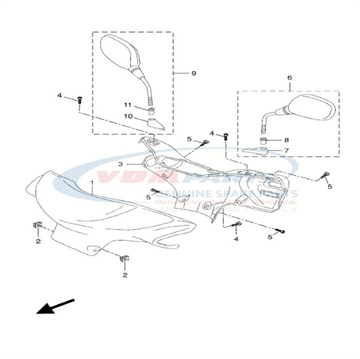 Nut, Adjustning, Yamaha, 5C2-F6251-00