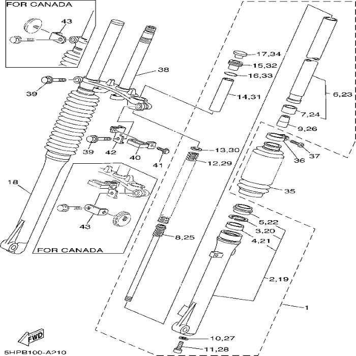 Boot, Yamaha, 5HP-23191-00