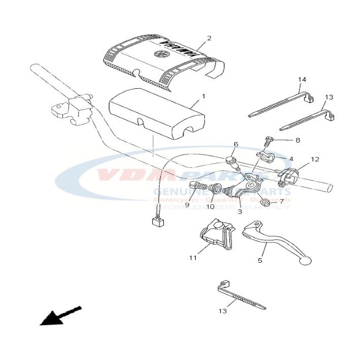 Lever 1, Yamaha, 5MV-83912-01