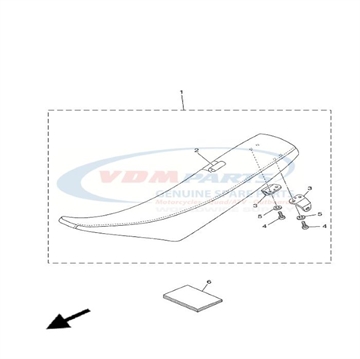 Bracket, Seat, Yamaha, 5NY-24728-10