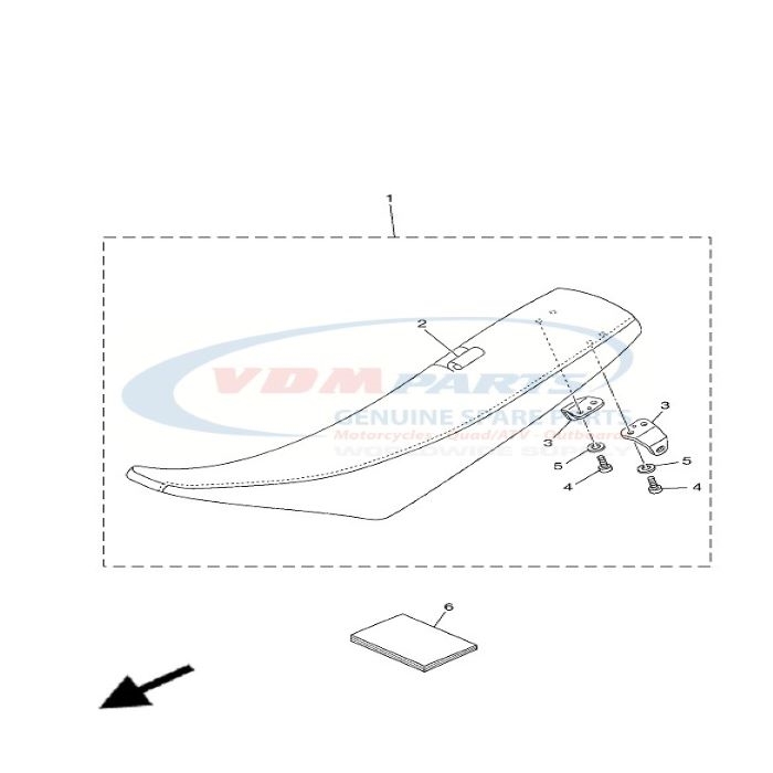 Bracket, Seat, Yamaha, 5NY-24728-10