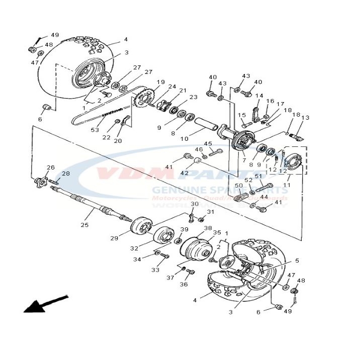 Cover, Hub dust, Yamaha, 5V6-25367-00