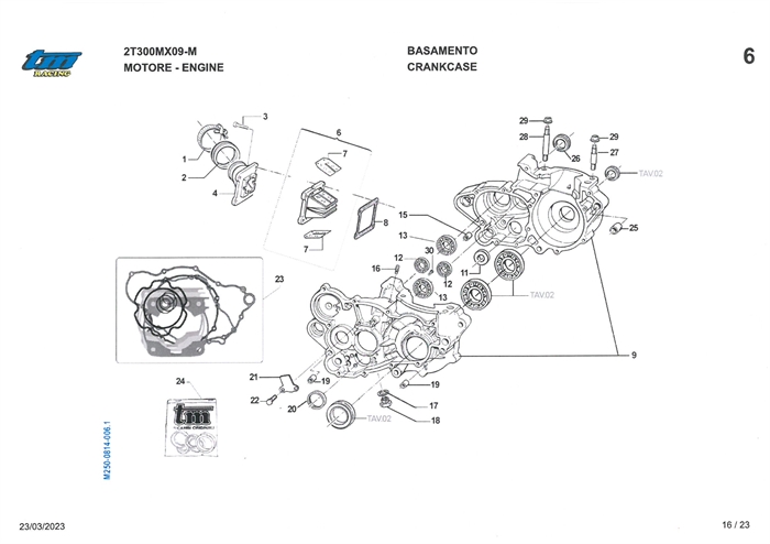 Membran - pakninger og motorblok 