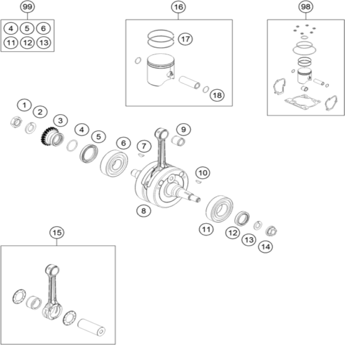 Shaft seal ring 25x35x7 BTSL 760253570 , KTM, Husqvarna