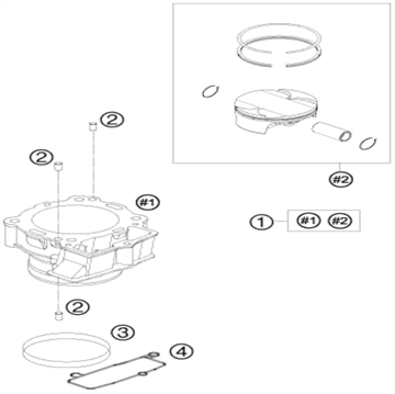 Gasket gear case, 77330035000 , Husqvarna, KTM, 