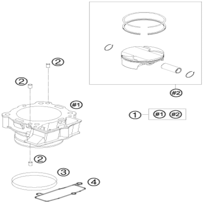 Gasket gear case, 77330035000 , Husqvarna, KTM, 