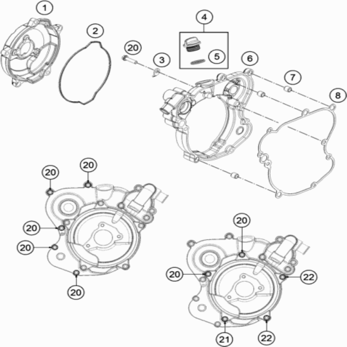 Oil filler cap M24x3 With OR , KTM, Husqvarna, 79430020033