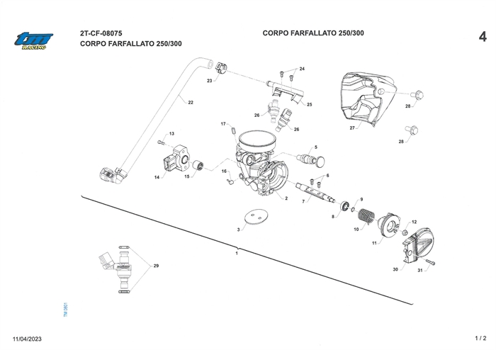 Karburator 2T-CF-08075