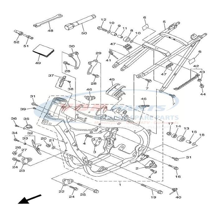 Bolte, Flange, 90105-10443 , Yamaha