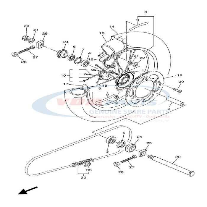 Bolt,  90109-08078 , Yamaha