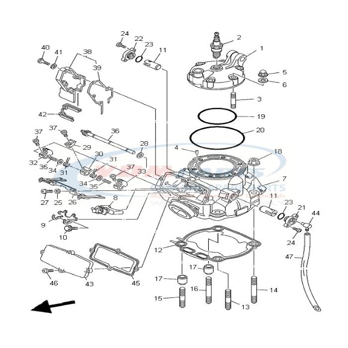 Bolt stud (3R4),  90116-10314 , Yamaha