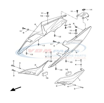 Nut-spring, Yamaha, 90183-05X03