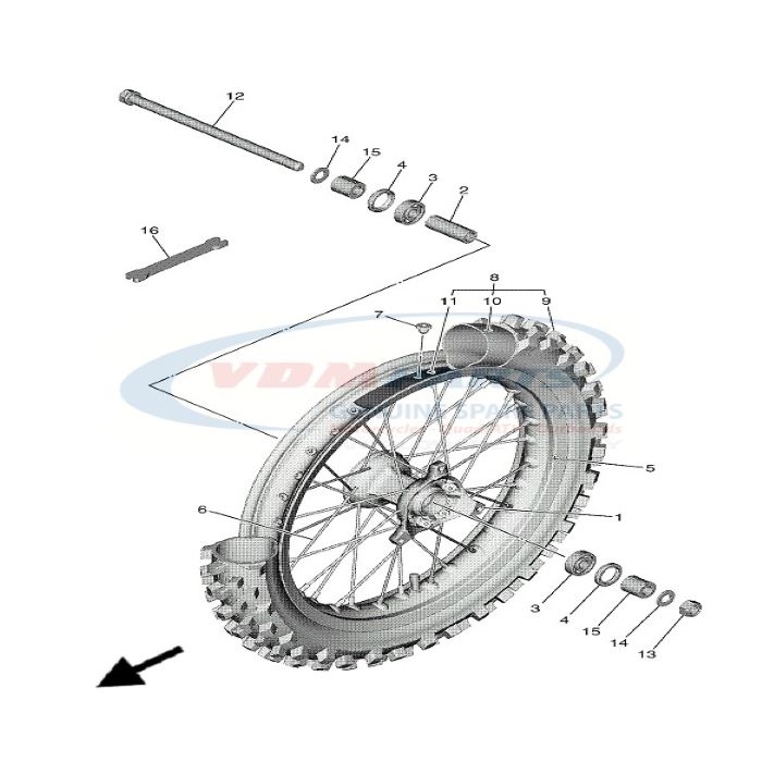 NUT, self-locking, 90185-12010