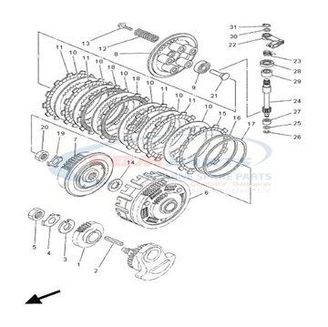 Key, Straight, Yamaha, 90282-07001