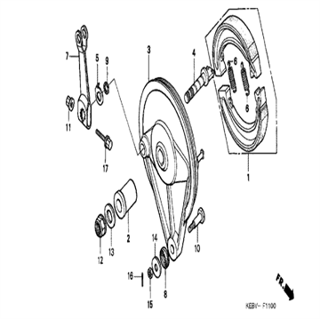 NUT, U, 14 mm. 90305-GE8-003, Honda