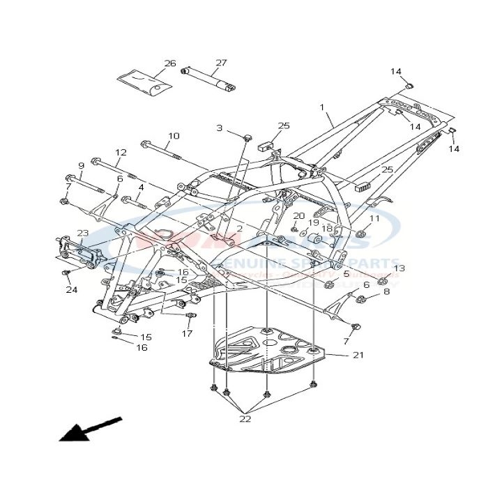 Bush, solid (J22), Yamaha, 90381-15040