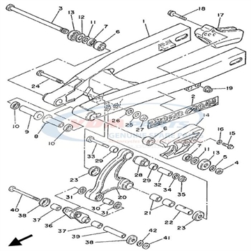 Bush, Bimetal formed (39K), Yamaha, 90384-18190