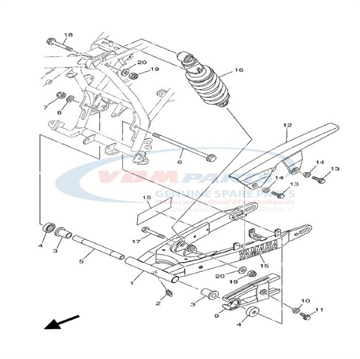 Bushing (2X6), Yamaha, 90386-18099