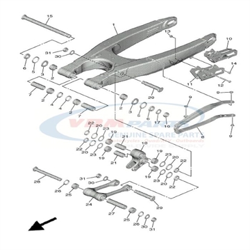 Collar, Yamaha, 90387-14016