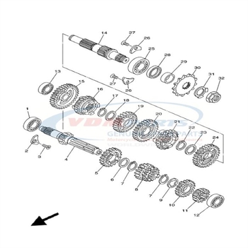 Collar, Yamaha, 90387-22004