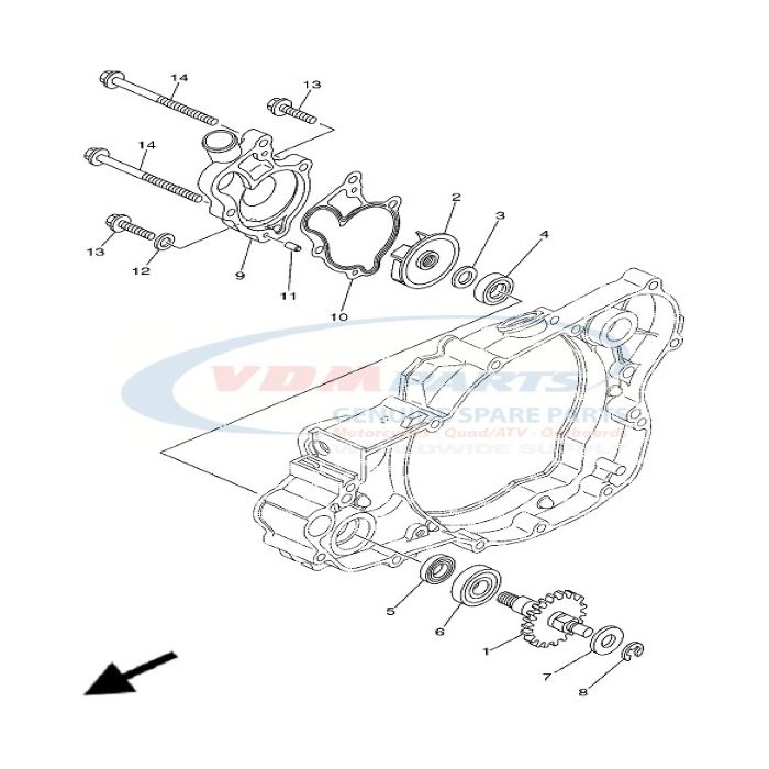 Gasket 256113960000, Yamaha, 90430-06014