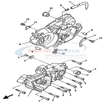 Gasket (3JD1),  90430-12207 , Yamaha