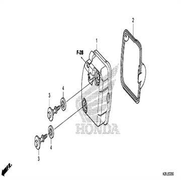 Rubber mounting , 90543-MV9-670 , Honda