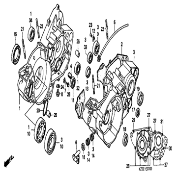 Oil seal, 38x58x11 (NOK) , Honda, 91201-KA4-004