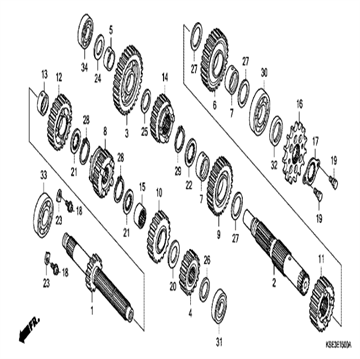 Oil seal, 20x30x7 91202-KCY-761, Honda