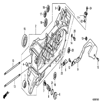 O-ring, 30,8 mm. 91302001020, Honda