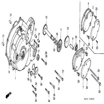 P-ring 27x2 (ARAI) 91305-KF0-003, Honda