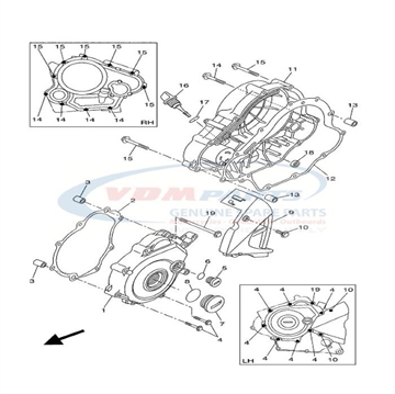 Oil seal (2FJ), Yamaha, 93101-10142