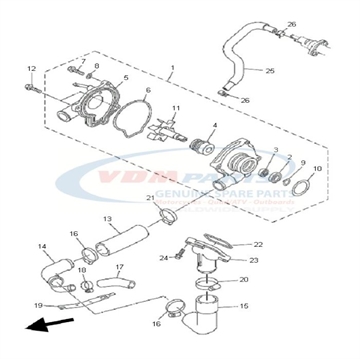 Oil seal, Yamaha, 93101-12173