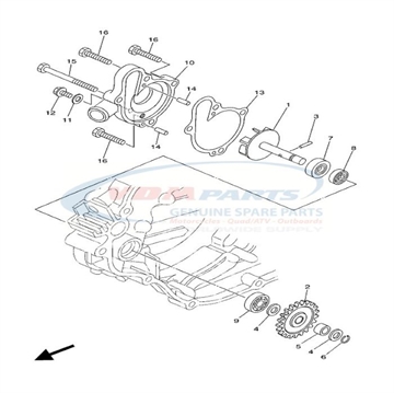 Oil seal Yamaha, 93102-08004