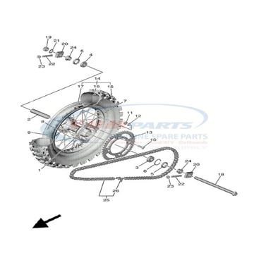 Oilseal 20x35x7-136 Yamaha, 93102-20009