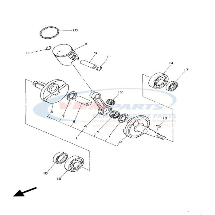 Oil Seal (4BA) Yamaha, 93102-20447