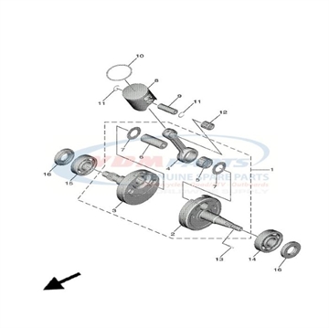 Oil seal , 93102-20485 , Yamaha