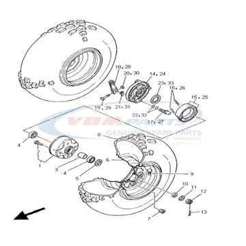 Oil seal (21V), Yamaha, 93102-23275