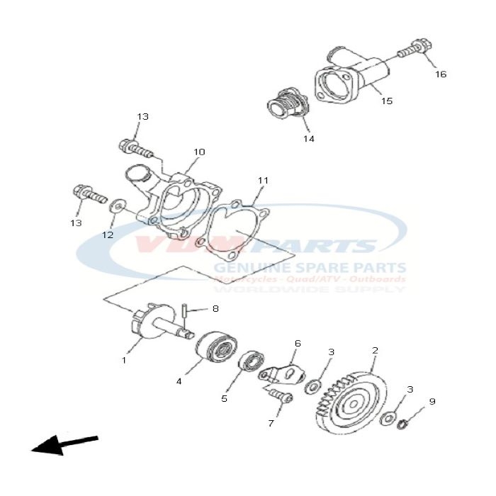 Oil seal (3UH), 93103-10168