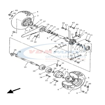 Oil seal (3BC), Yamaha, 93106-42026