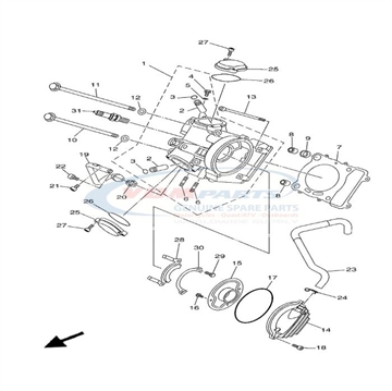 O-ring (15A), Yamaha, 93210-57634