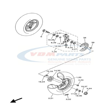 Circlip, Yamaha, 93410-32075