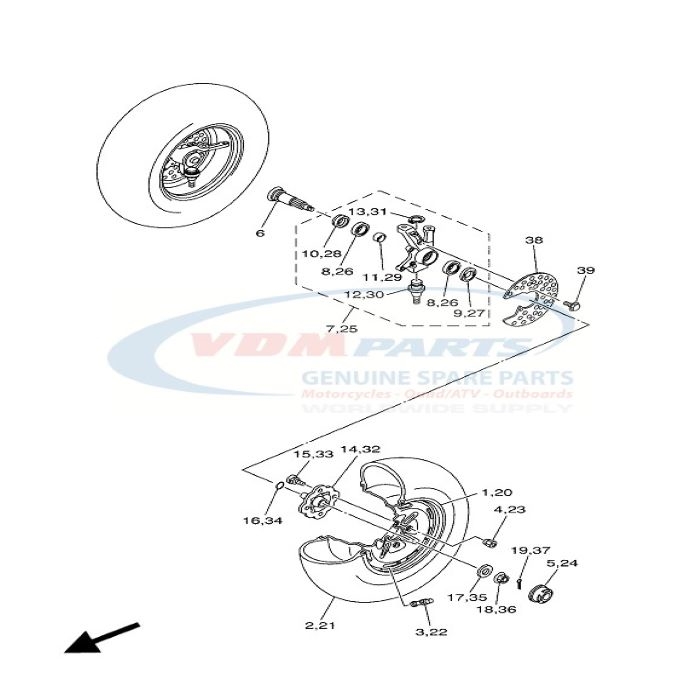 Circlip, Yamaha, 93410-32075