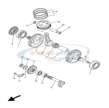 Circlip, Yamaha, 93420-16086