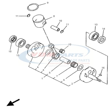 CIRCLIP (4G0), Yamaha, 93450-16068