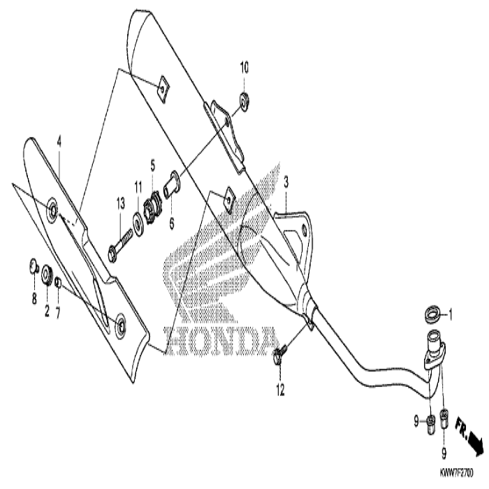 NUT, Flange 8mm., 94050-08000 , Honda