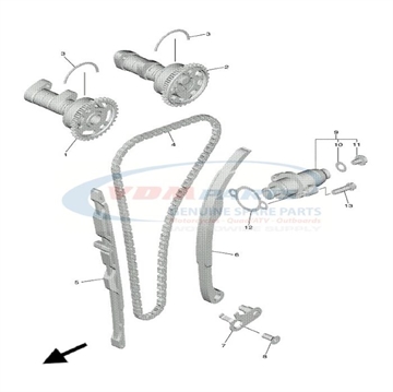 Chain , 94591-57114 , Yamaha