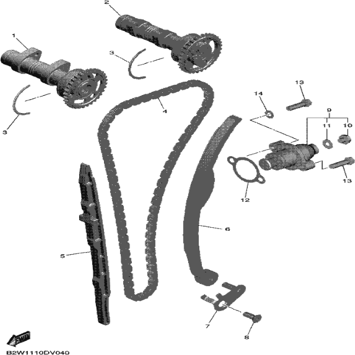 Chain, Yamaha, 94591-57118