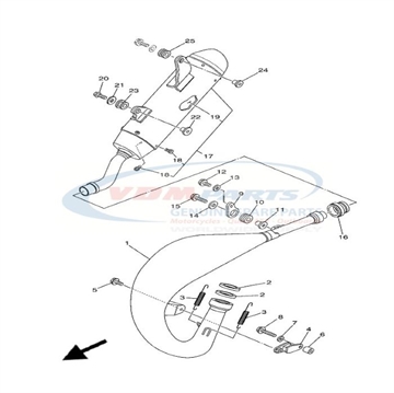 Bolt, Flange, Yamaha, 95022-06012